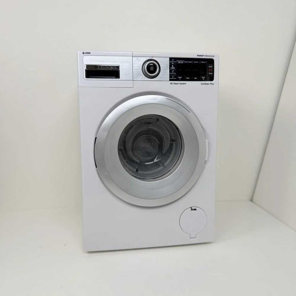 Theo Klein 9213 Bosch Toy Washing Machine Tested Works w/ Box Lights Sound